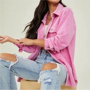 Altar’d State Lexi Ribbed Shacket